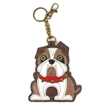 The Pink Pigs Handbag & Wallet Accessories Keychain Bulldog Collection by Chala   Handbag, Wallet, Keychain, Vegan!*